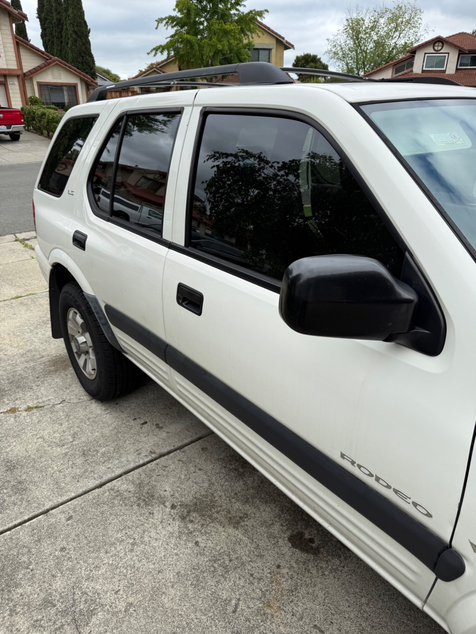 After mobile window tint on white SUV in Napa CA